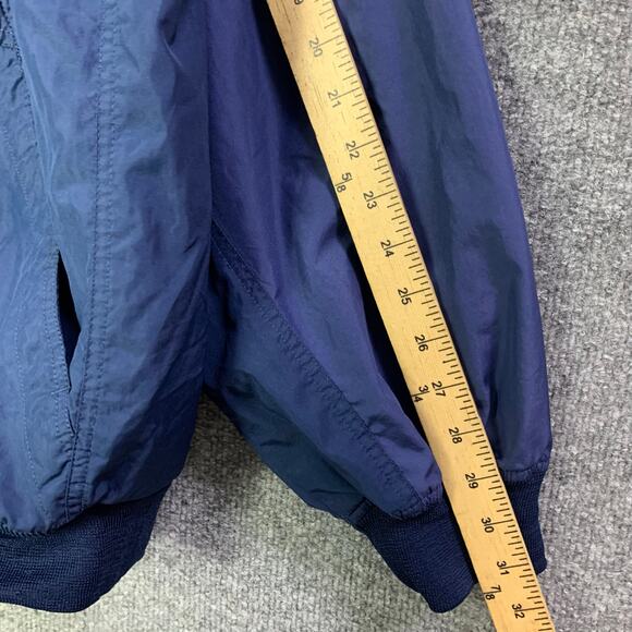 Vintage Nike check Navy Pullover Jacket Windbreaker Mens Size XXL VTG Zip Pocket - Picture 7 of 10